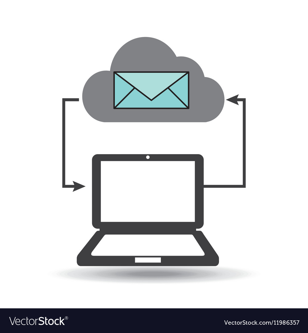 Cloud computer connected email message