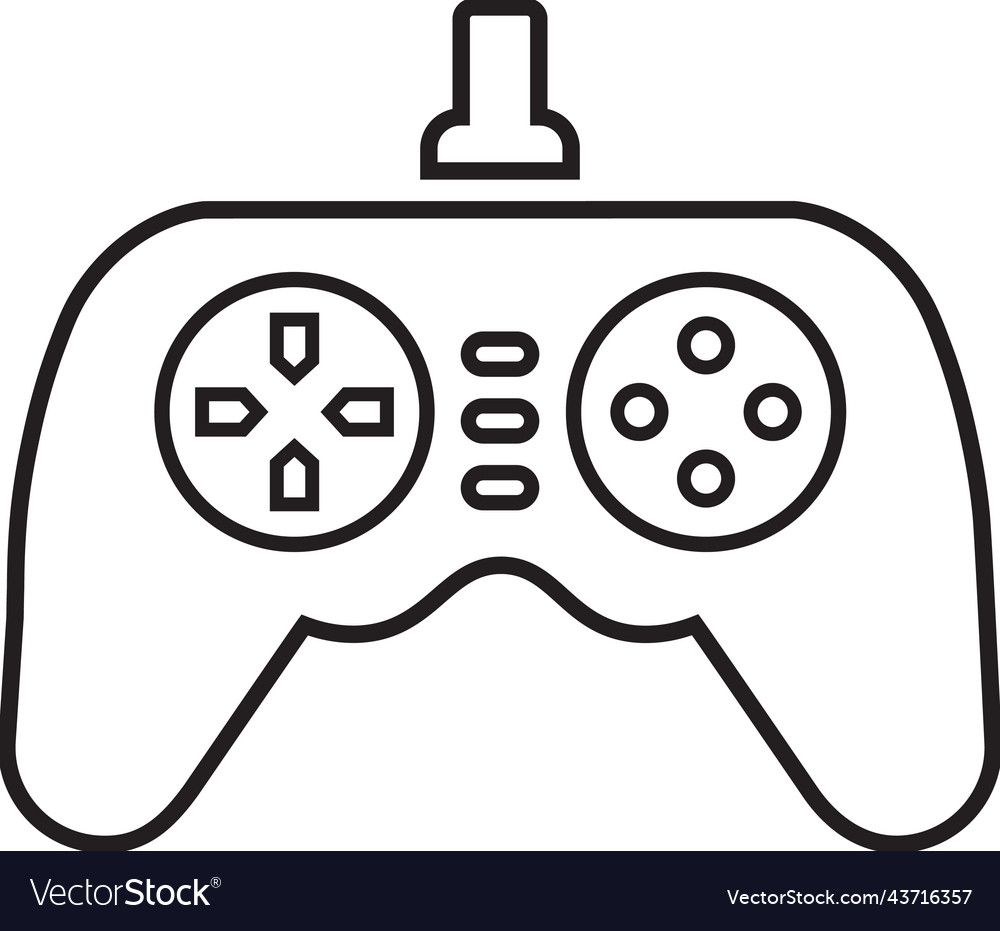 Controller game outline iconline art