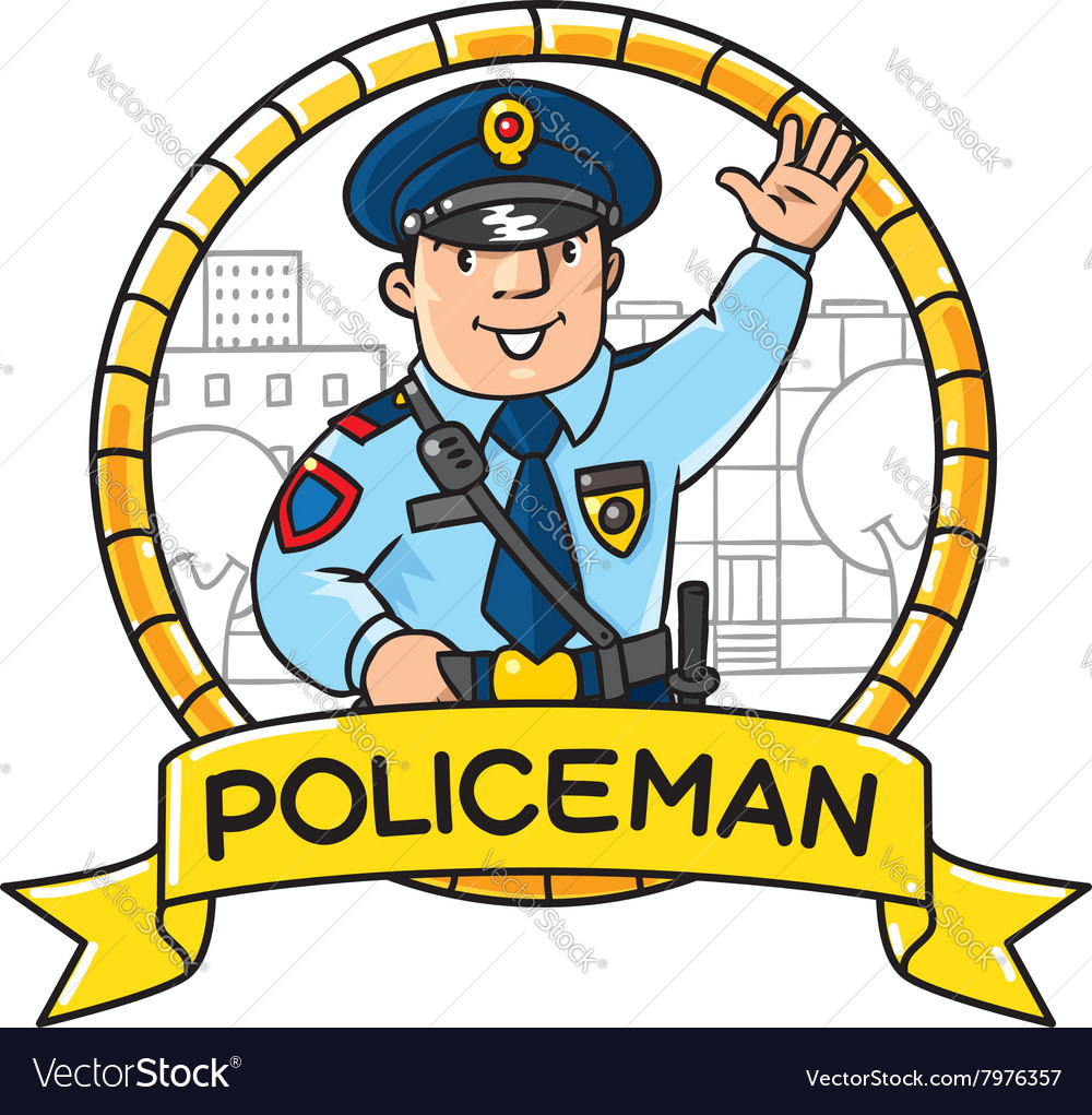 Funny policeman children