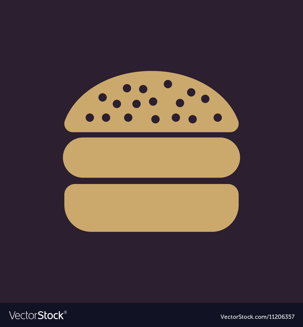 Hamburger icon sandwich and fast food symbol