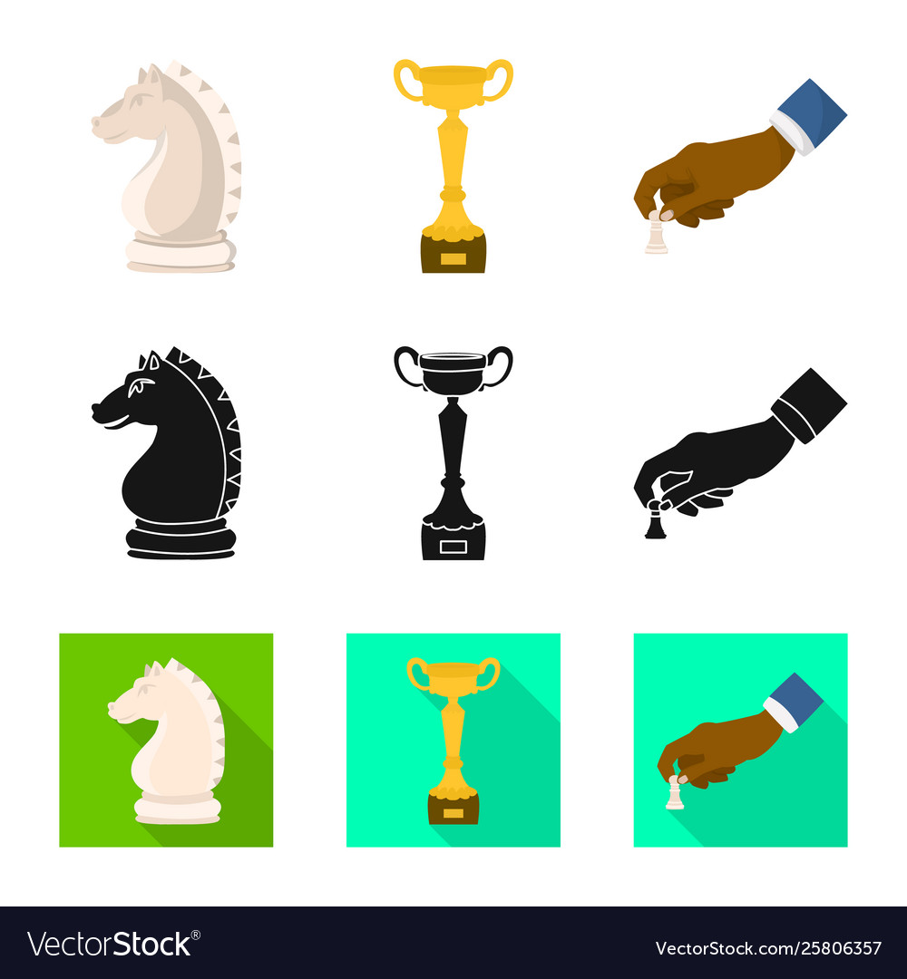 Isolated object checkmate and thin icon Vector Image Isolated object checkmate and thin icon
