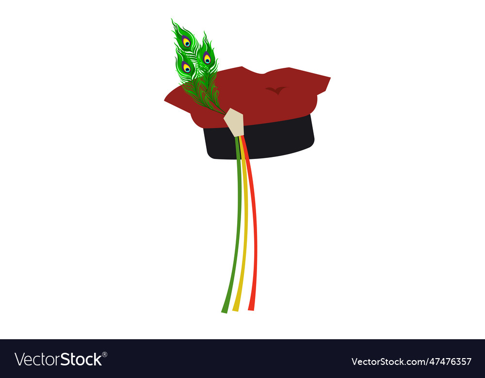 Krakowiak poland hat culture headdress traditional vector image Krakowiak poland hat culture headdress traditional