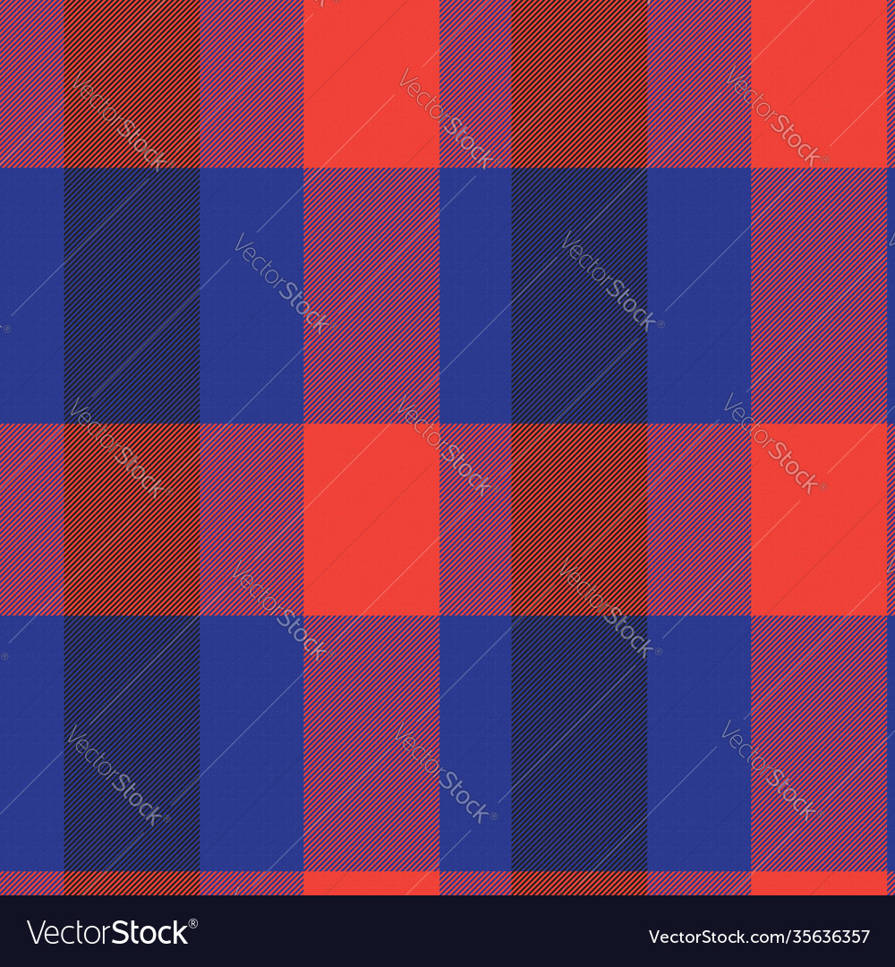 Orange Asymmetric Plaid Pattern