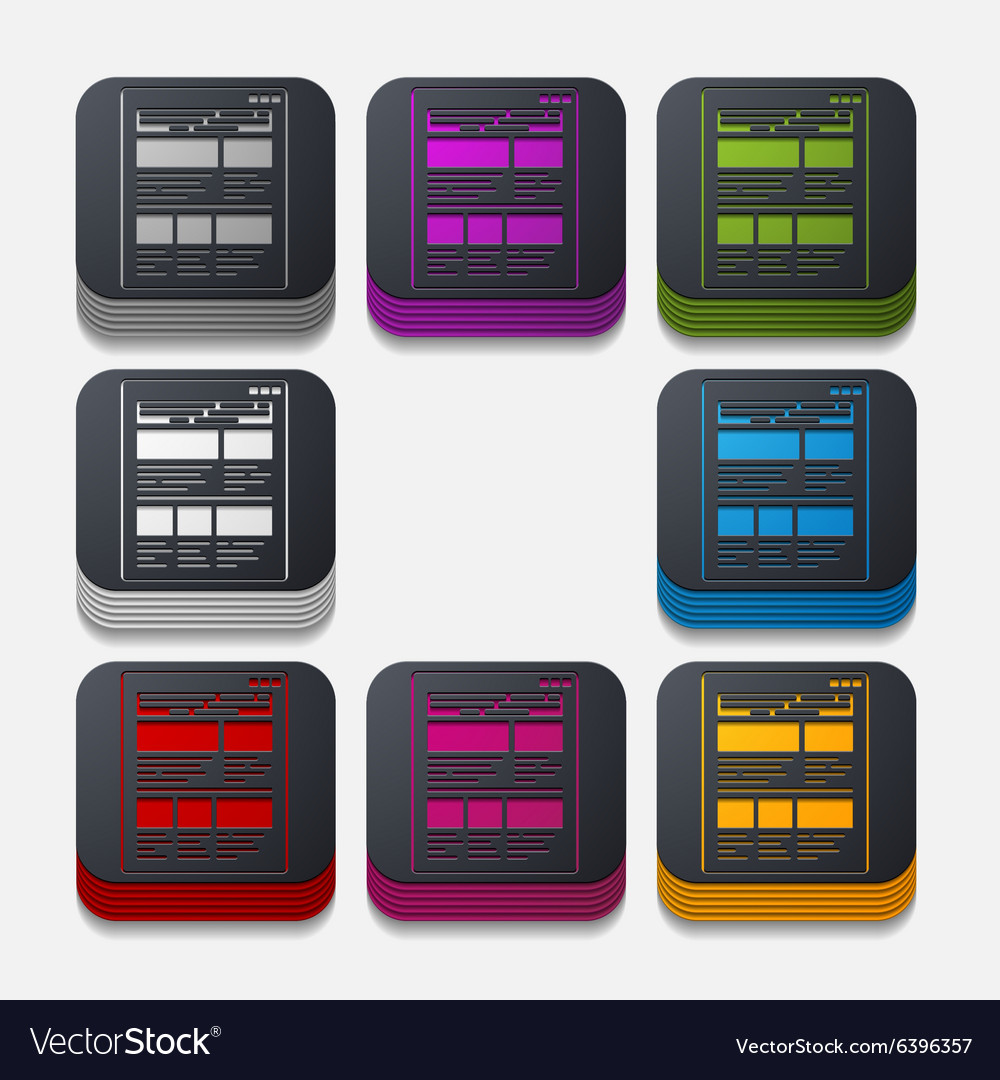 Square button interface