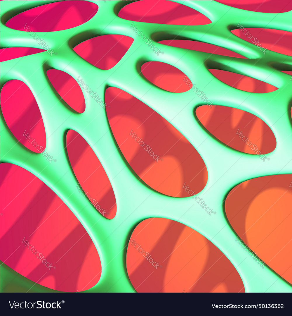 Abstract background with green cellular texture