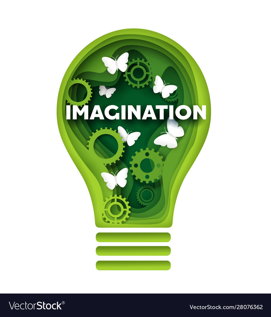 Imagination Concept In Paper Royalty Free Vector Image Imagination Concept In Paper Royalty Free Vector Image