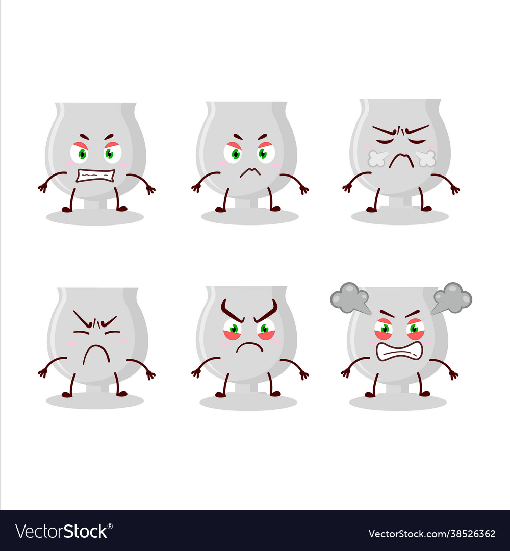 Silver trophy cartoon character with various Vector Image Silver trophy cartoon character with various Vector Image