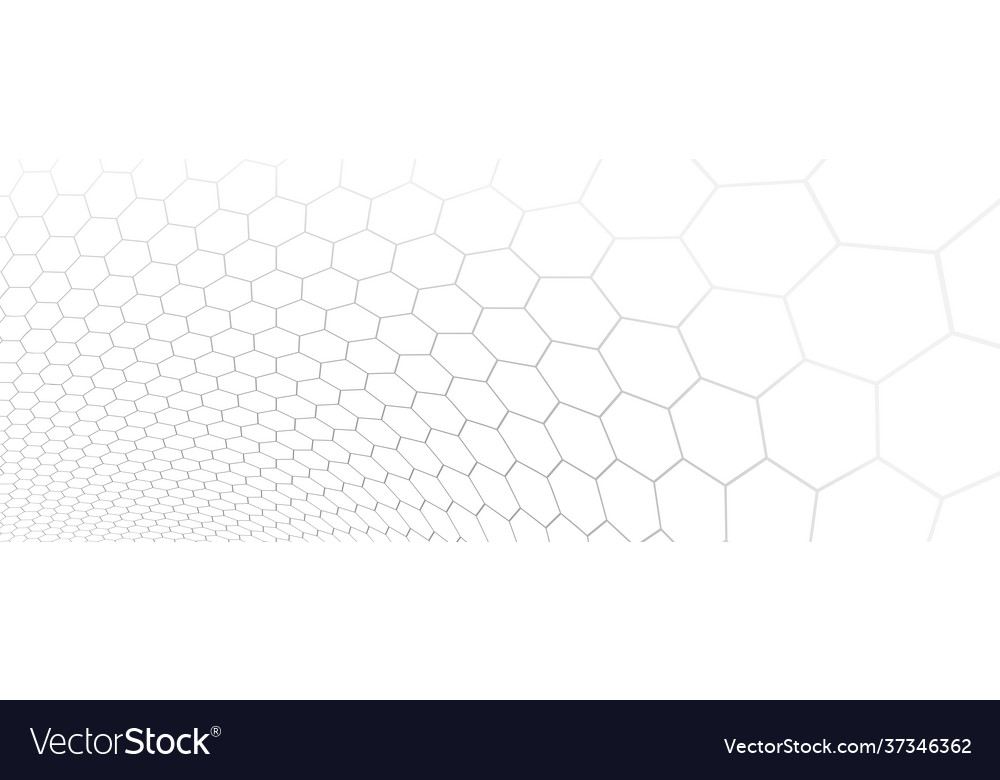 Technology abstract background with hexagons mesh vector image Technology abstract background with hexagons mesh