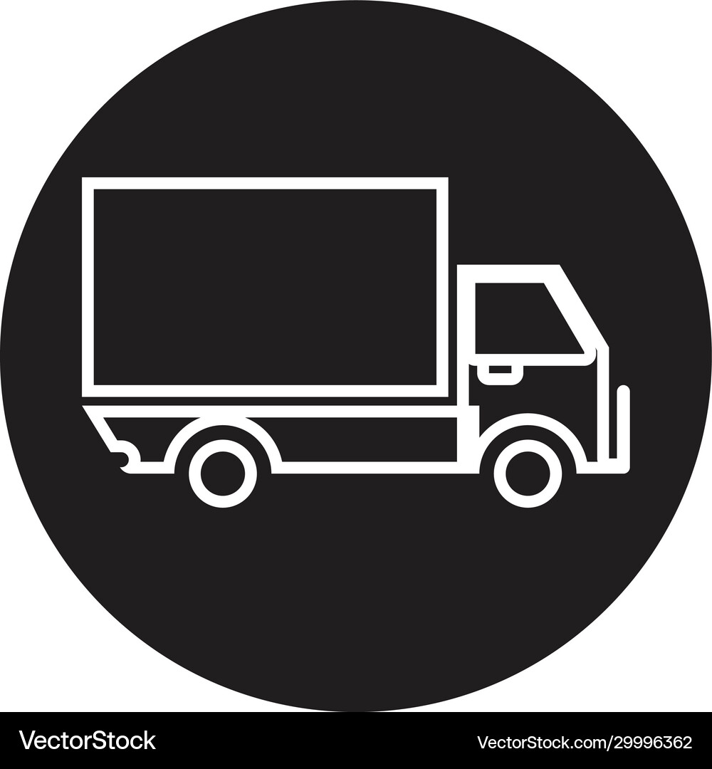 Truck icon and symbol template Royalty Free Vector Image