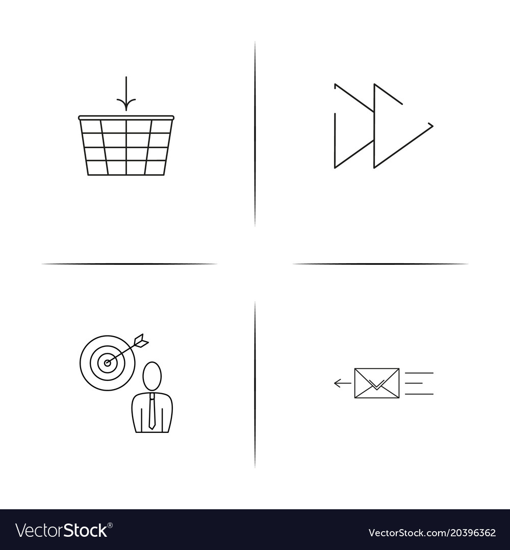 Web und Text einfache lineare Icon setsimple Umriss