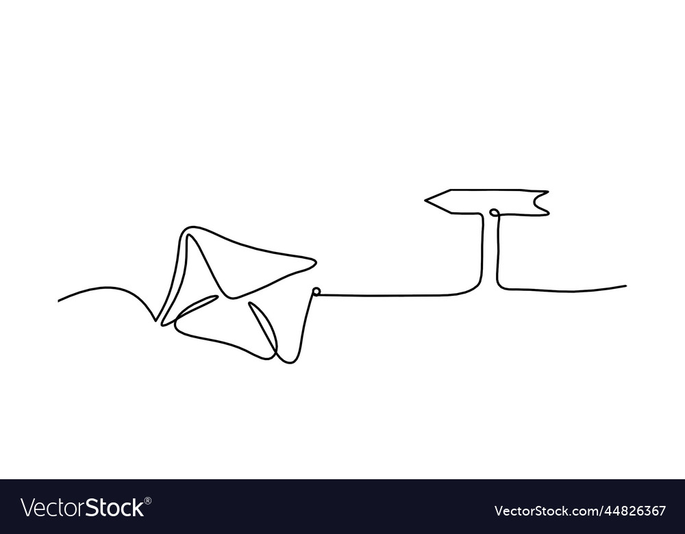 Abstract Paper Envelope Line