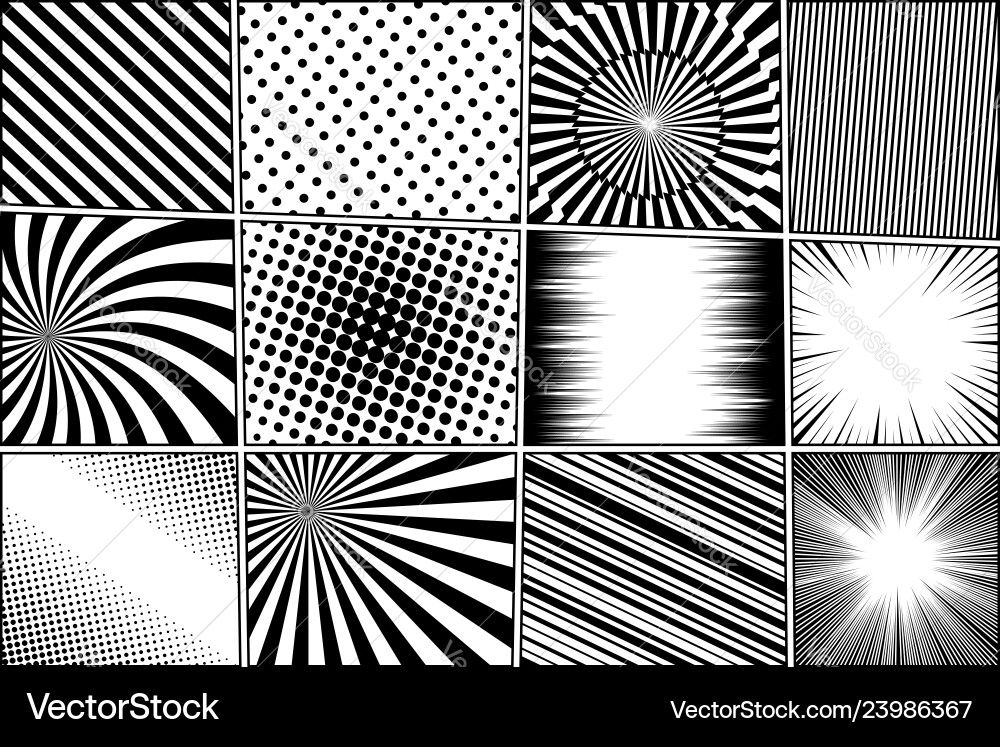 Comic book pages composition Royalty Free Vector Image
