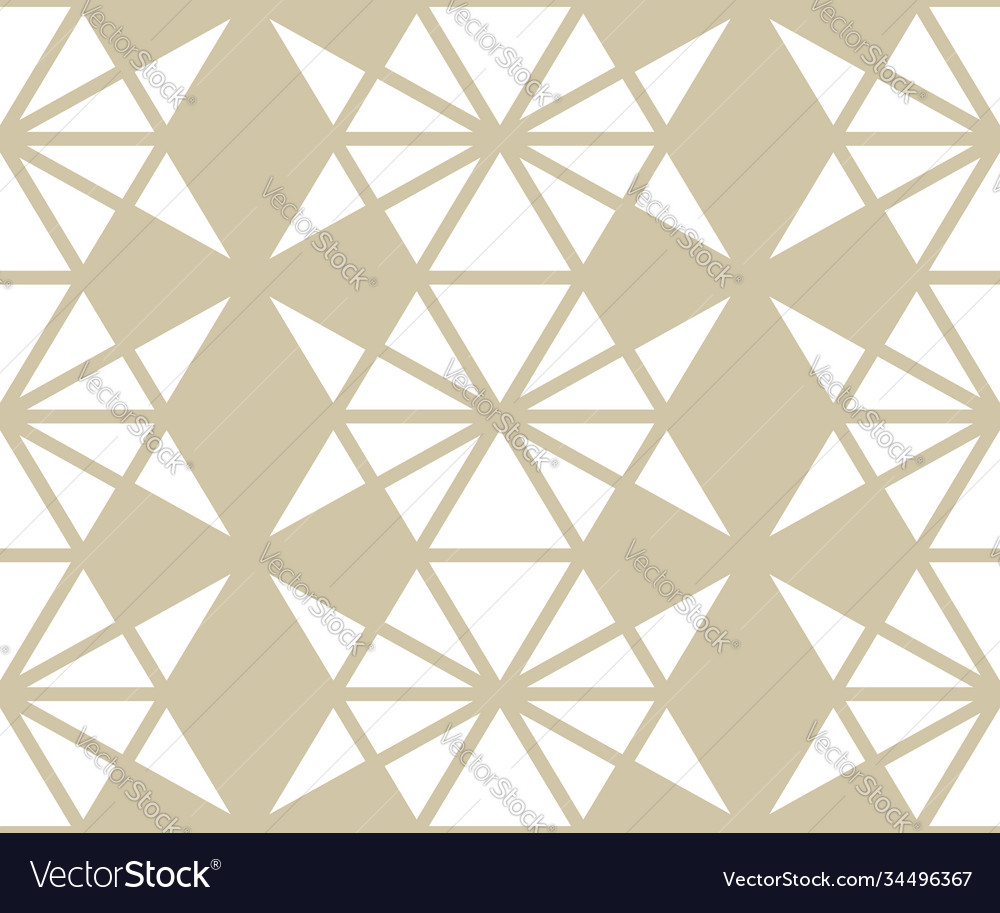 Golden abstract geometric pattern with triangles Vector Image Golden abstract geometric pattern with triangles