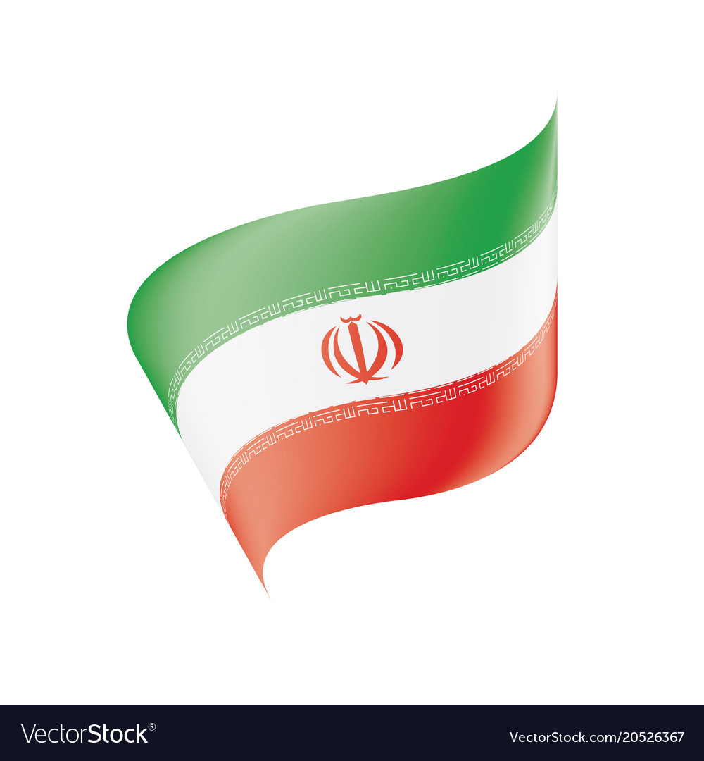 Iran flag Royalty Free Vector Image - VectorStock