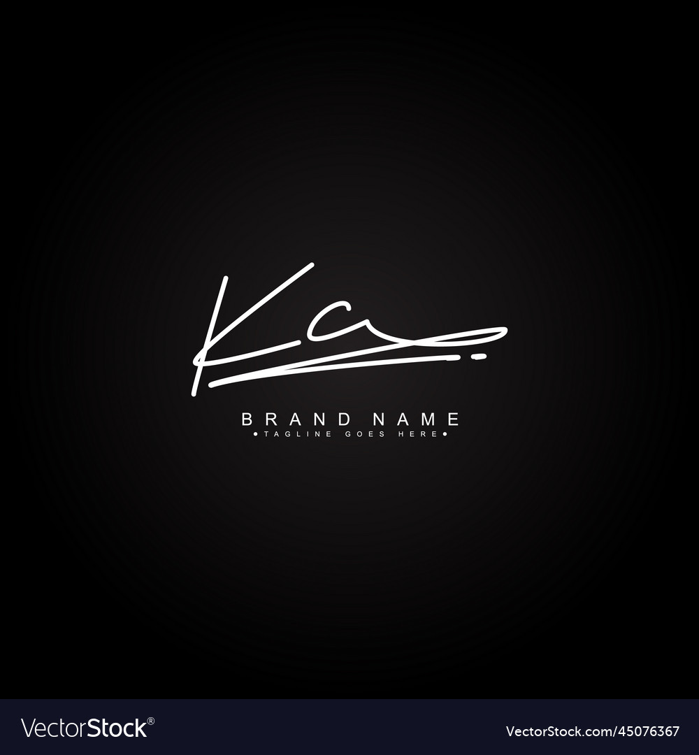 KC Signature Logo - Modern Script