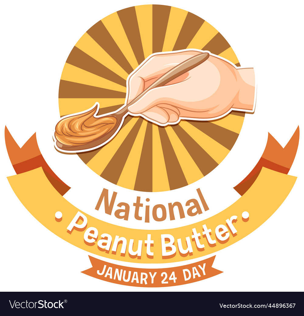 National peabut butter day banner design Vector Image