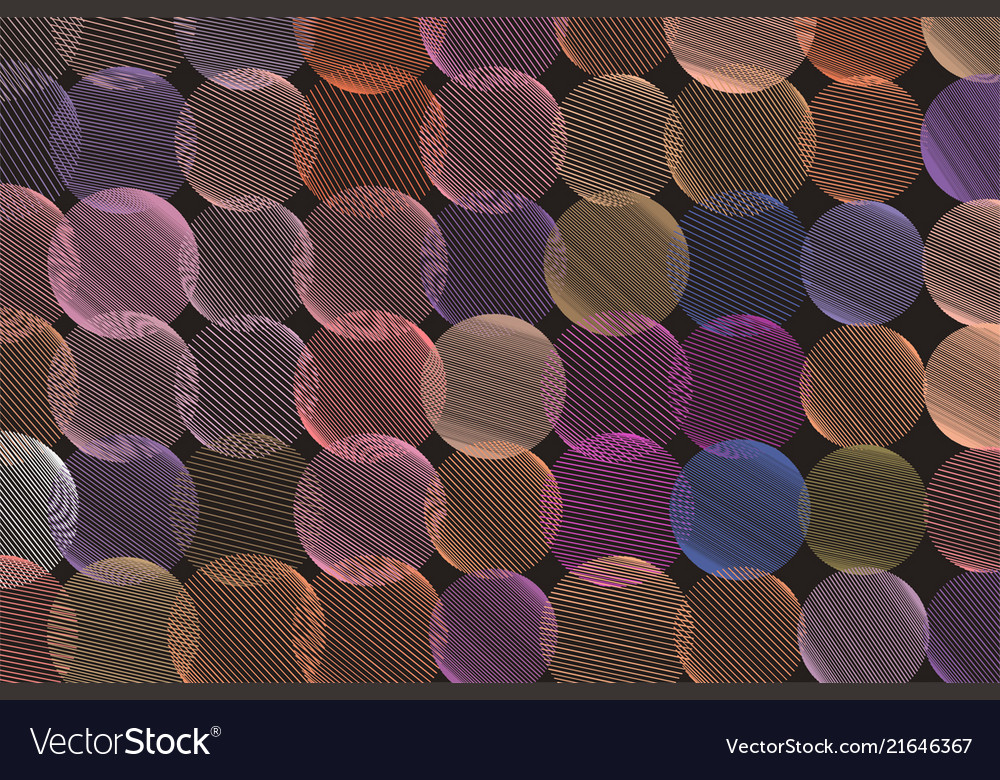 Shape of messy random line circles abstract