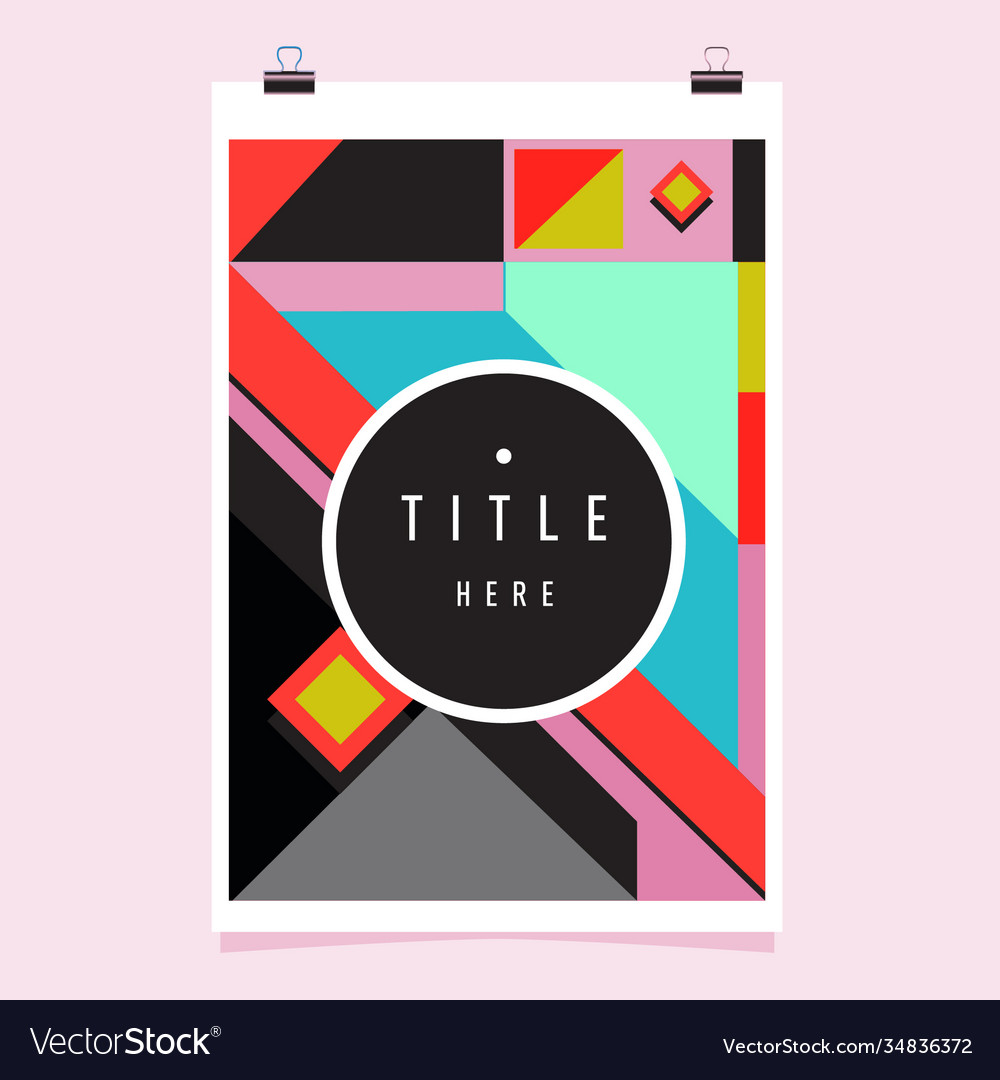 Abstract colorful geometric pattern background