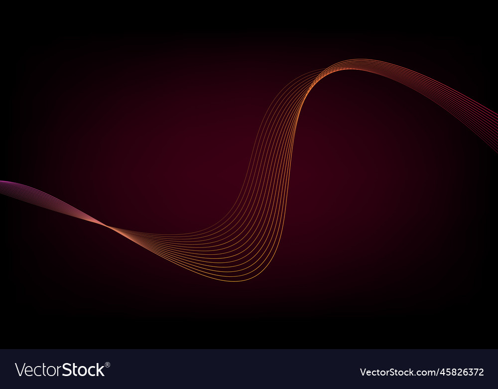 Abstract wave element for design digital