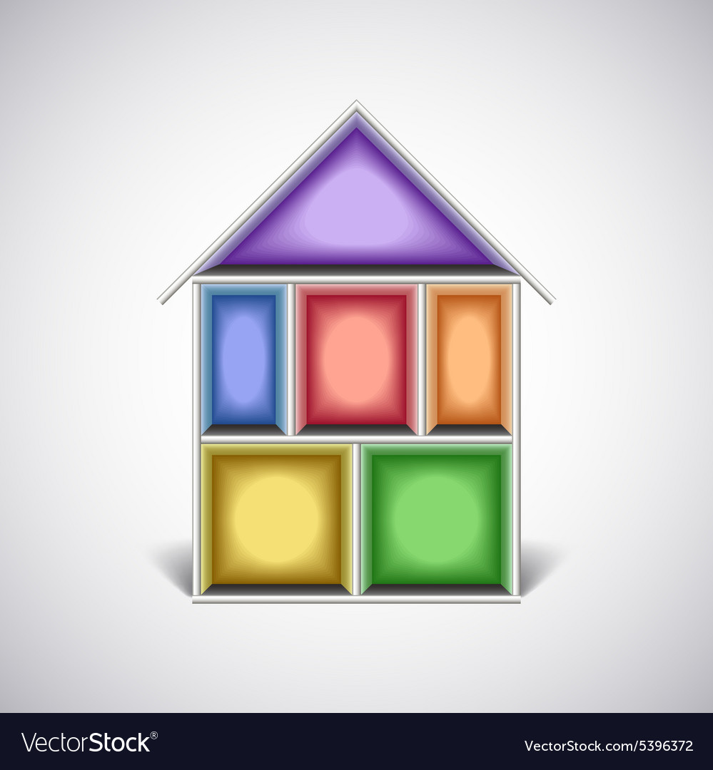 Different rooms in the house Royalty Free Vector Image