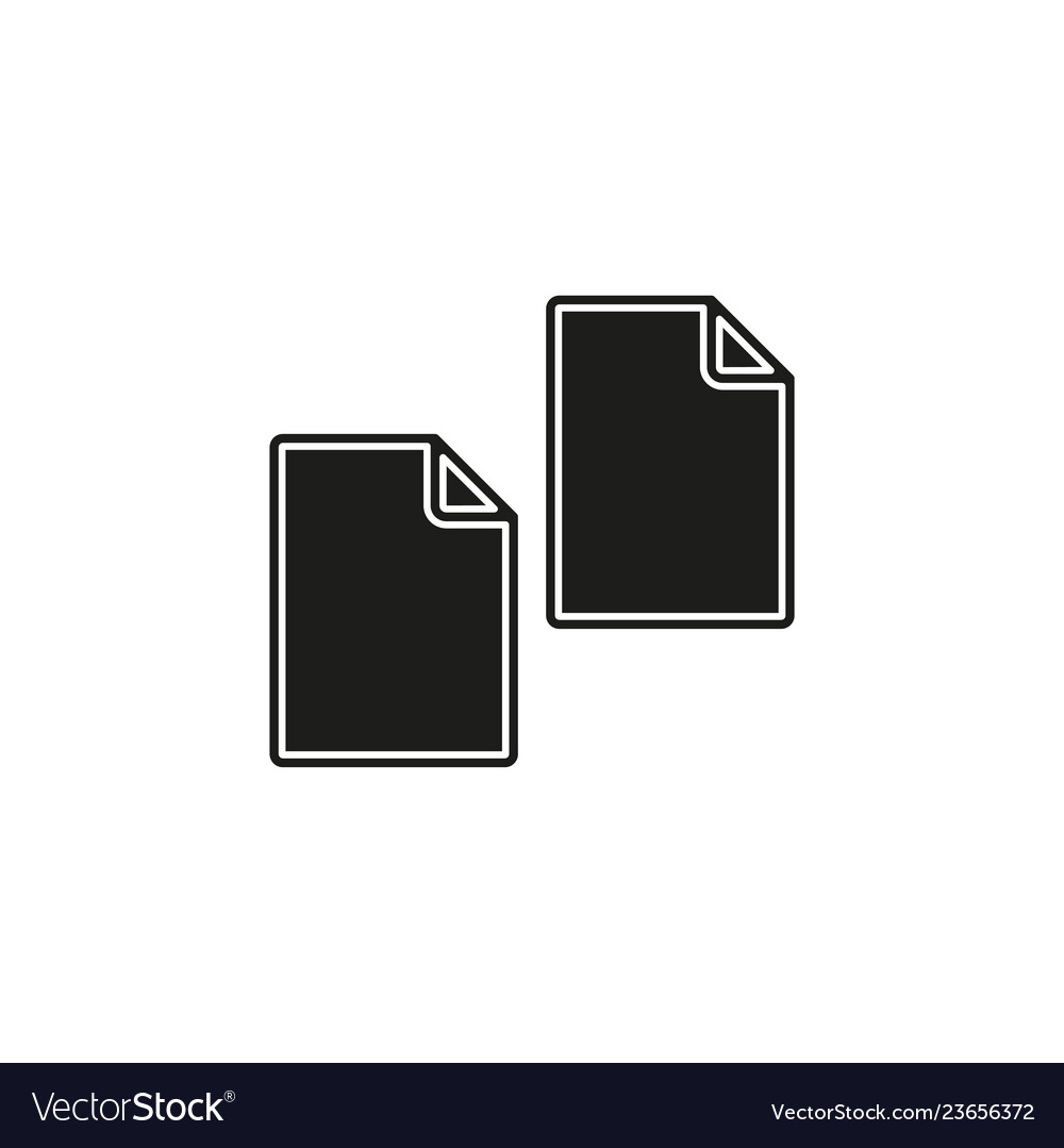 Copy or duplicate document icon - web page symbol