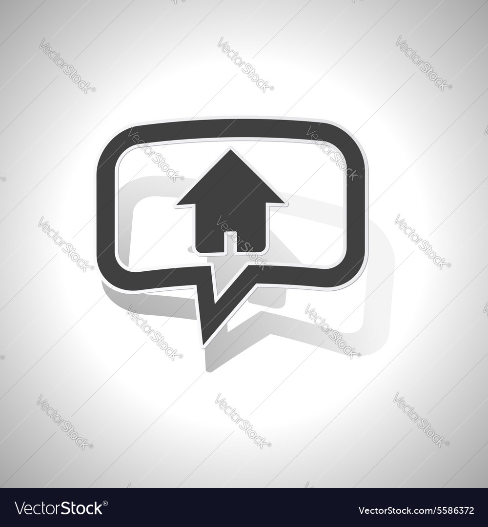 Curved Home Message Icon Royalty Free Vector Image