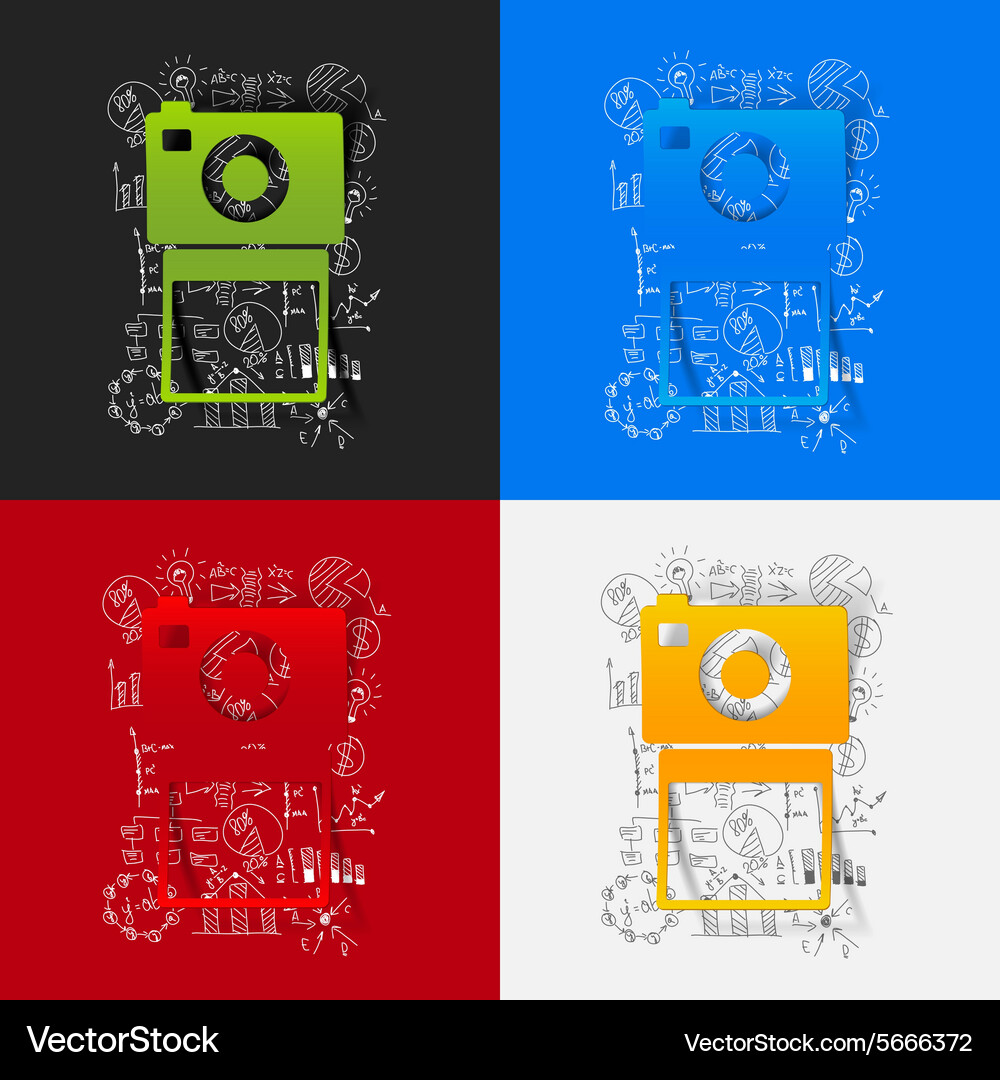 Drawing business formulas photo Royalty Free Vector Image