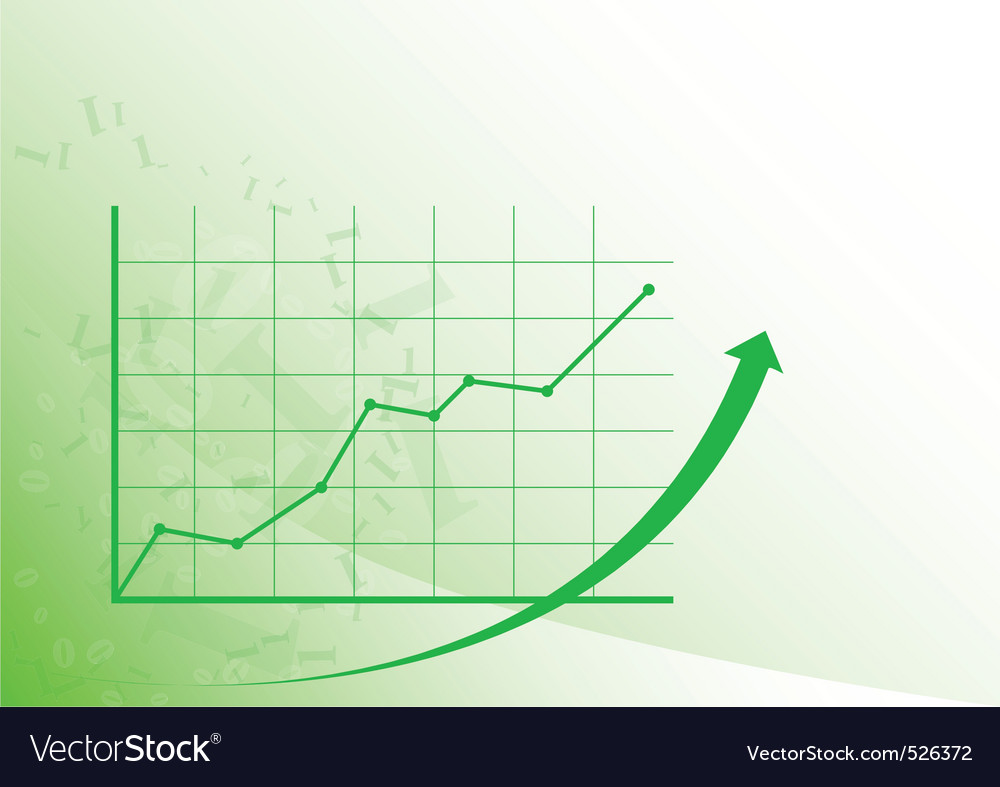 Graph up Royalty Free Vector Image - VectorStock