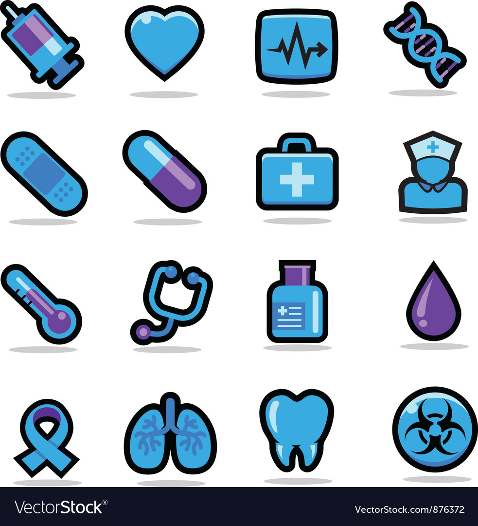Health care icons set