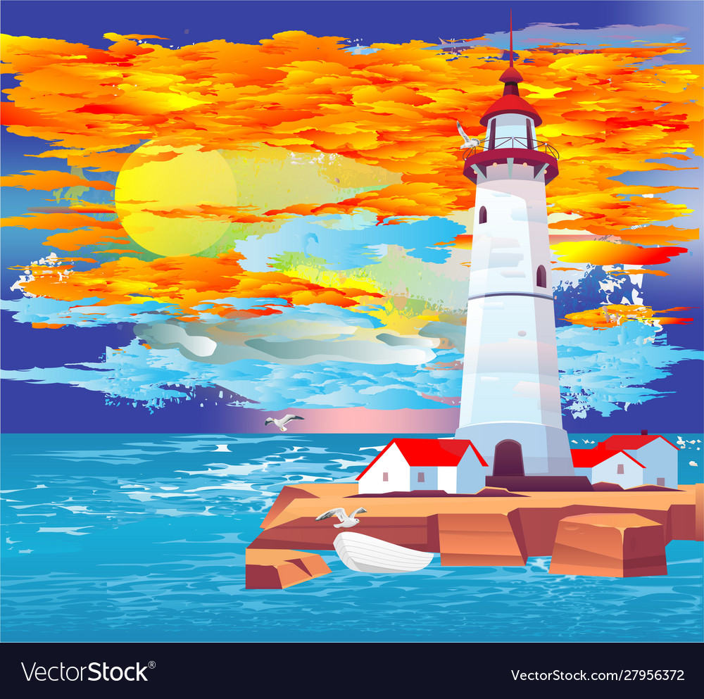 Lighthouse Royalty Free Vector Image - VectorStock