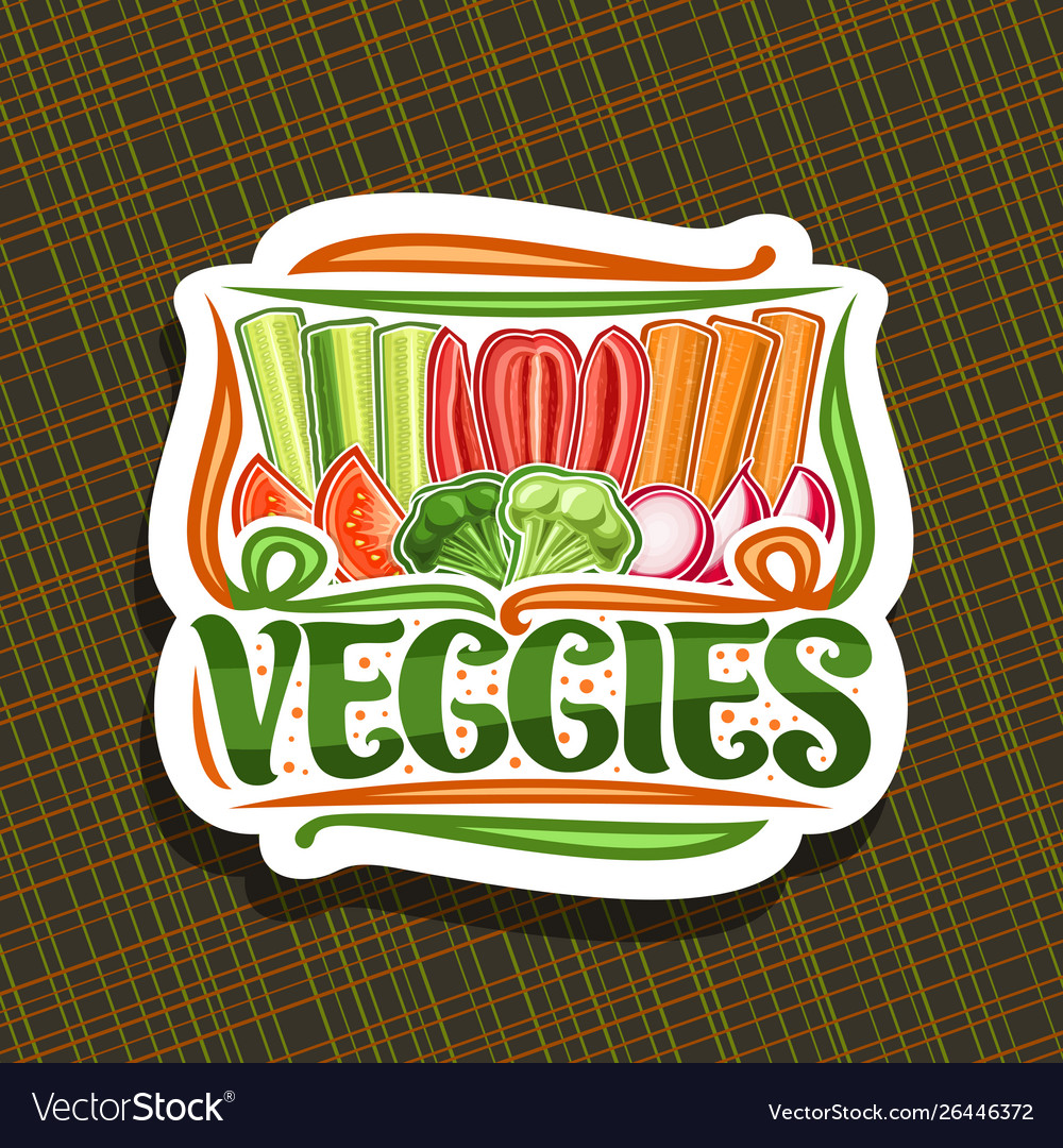 Logo for veggies Royalty Free Vector Image - VectorStock