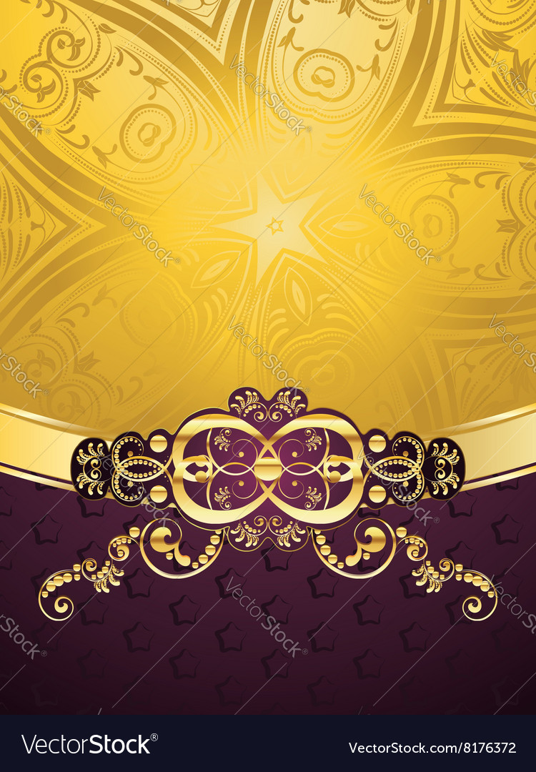 Purple decorative background Royalty Free Vector Image