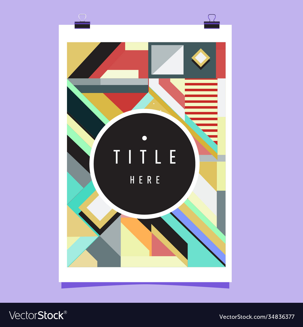 Abstract colorful geometric pattern background Vector Image Abstract colorful geometric pattern background