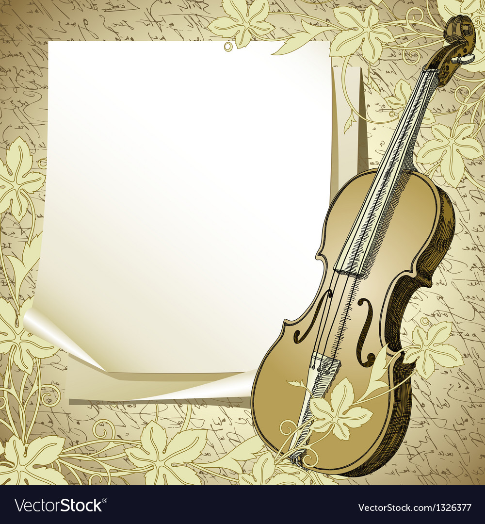 Background with violin