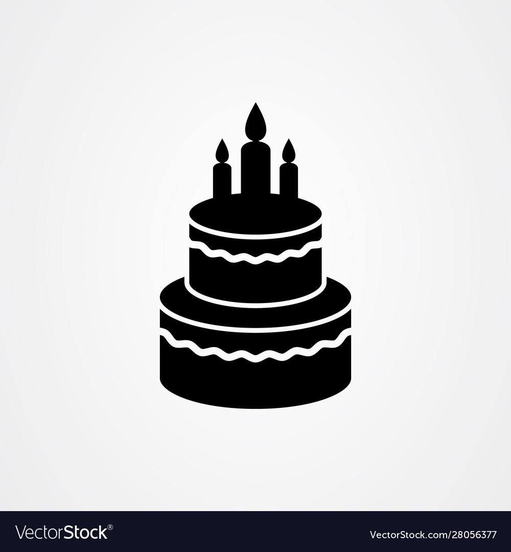 simple birthday cake hipster logo design vector graphic symbol icon sign  illustration creative idea 5488424 Vector Art at Vecteezy