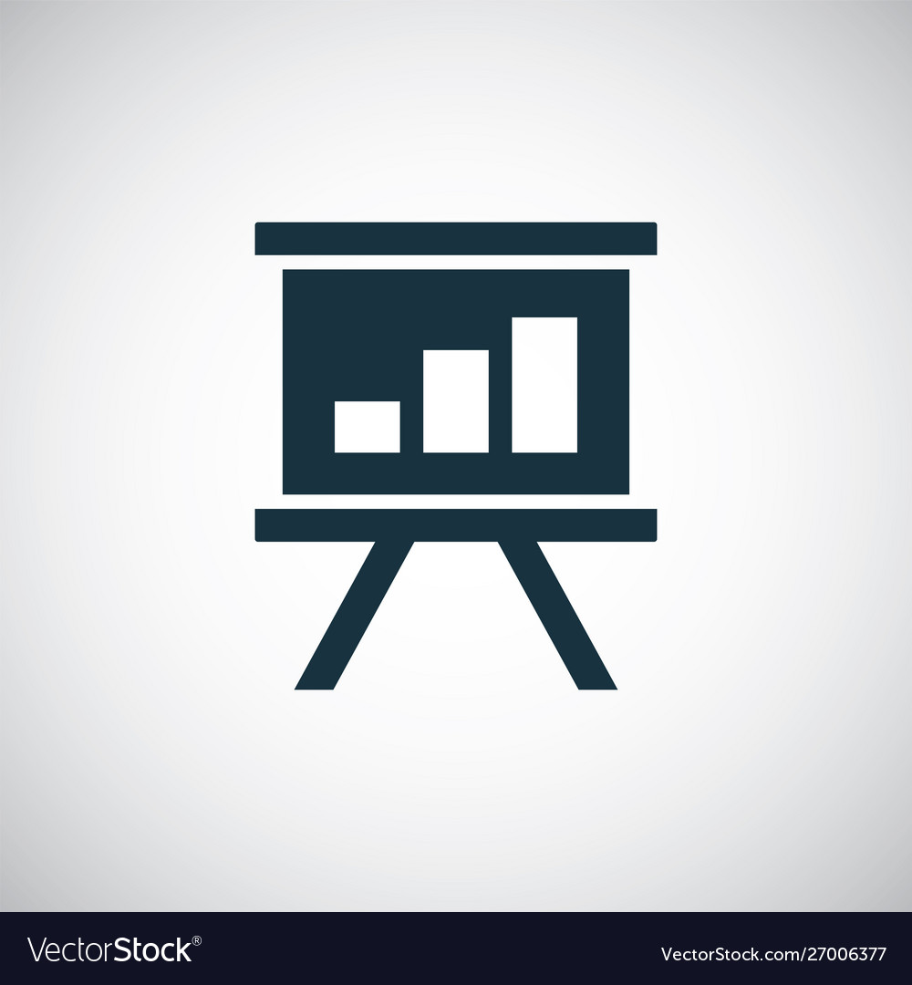 Board diagram icon simple flat element design