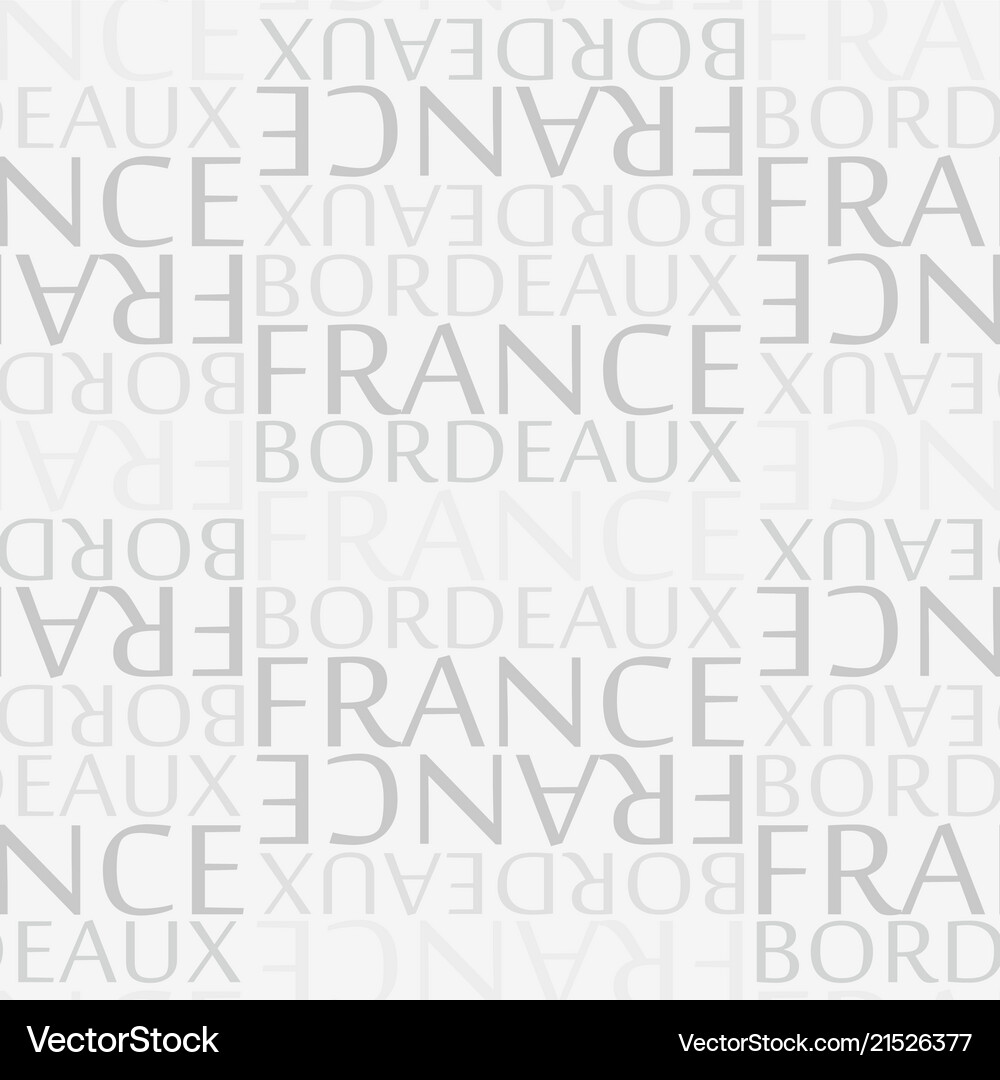 Bordeaux france seamless pattern Royalty Free Vector Image