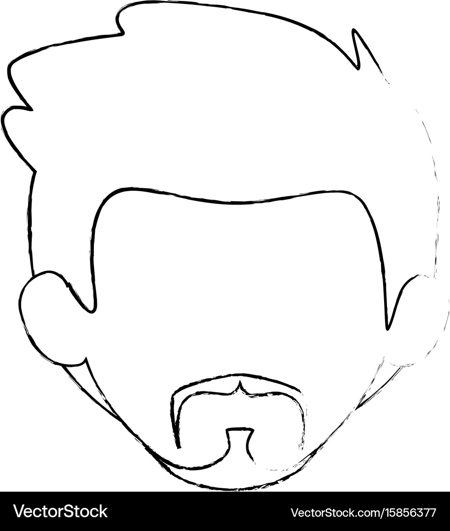 Man face icon Royalty Free Vector Image - VectorStock