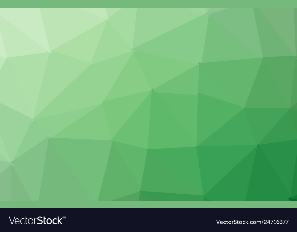 Modern abstract polygonal background green Vector Image