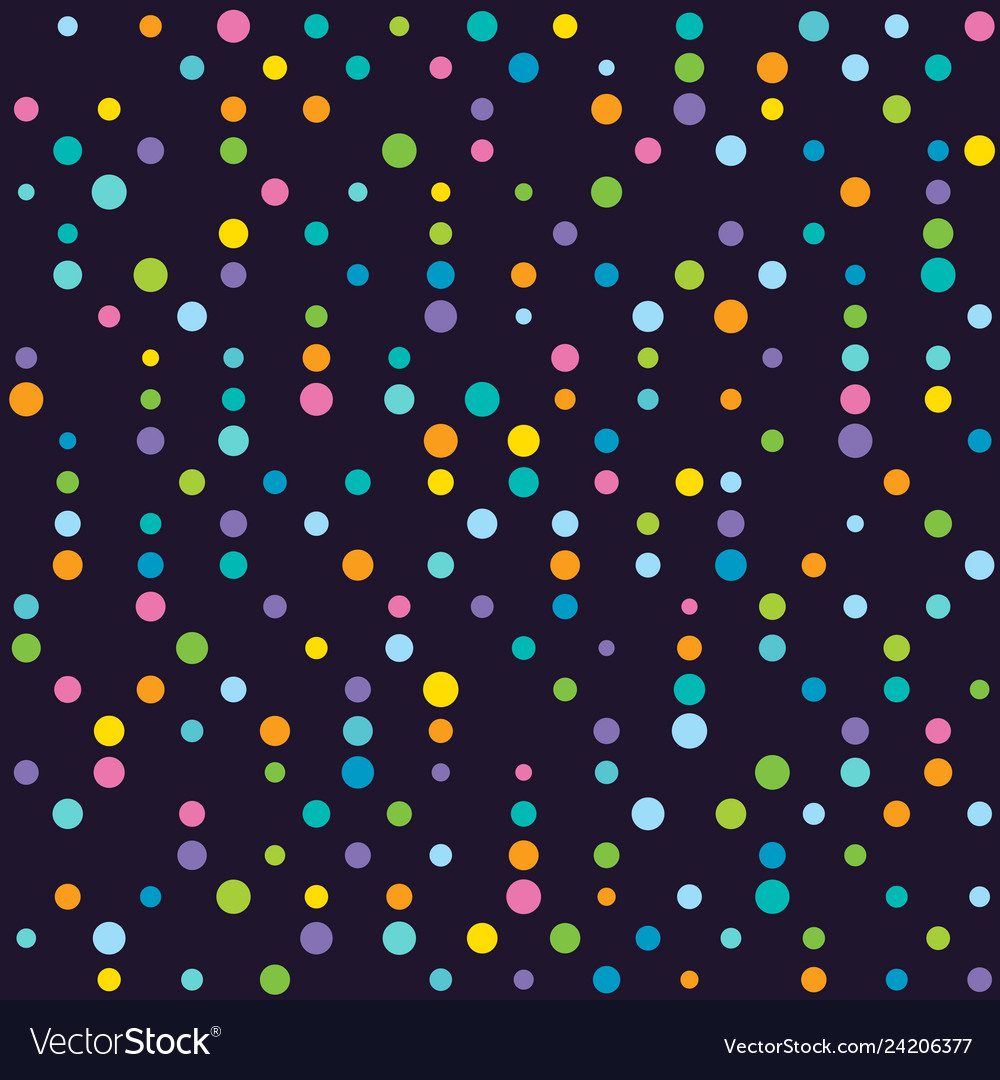 Seamless colorful dots pattern multicolor