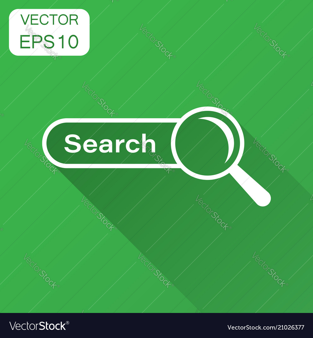 Search bar ui element icon in flat style vector image Search bar ui element icon in flat style