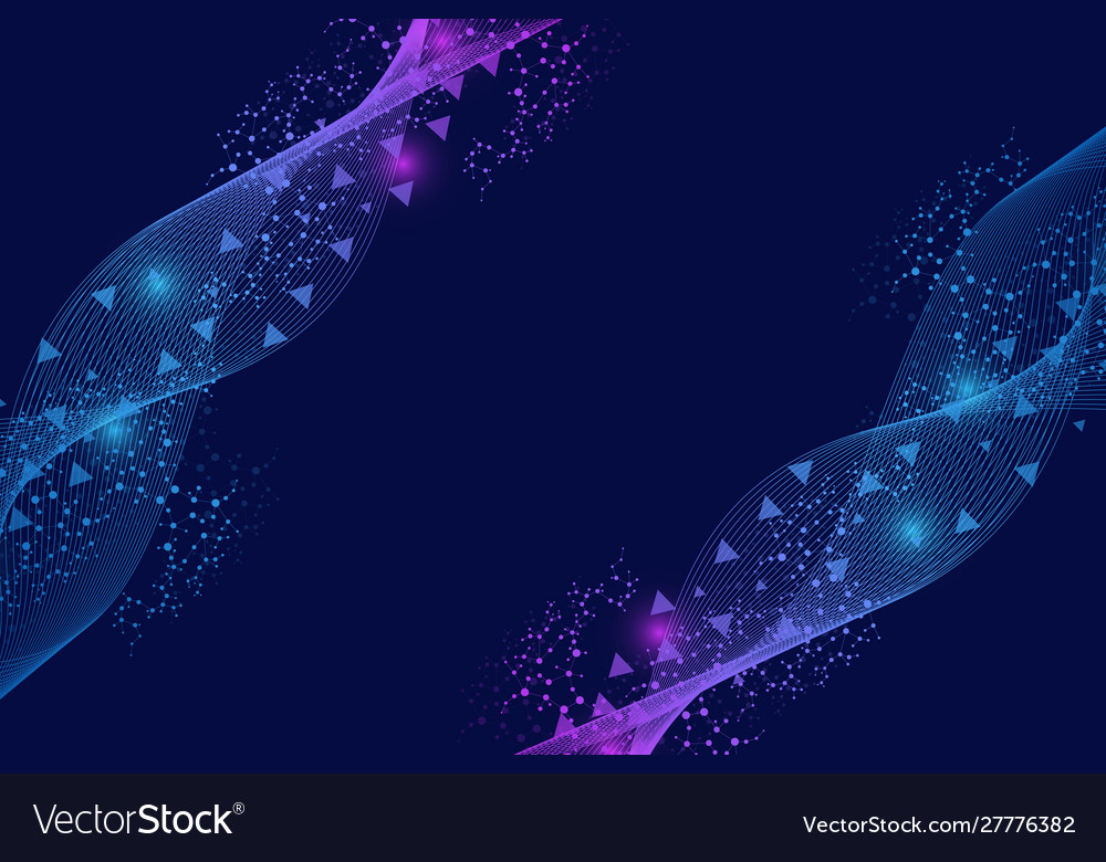 Big data visualization background modern vector image Big data visualization background modern