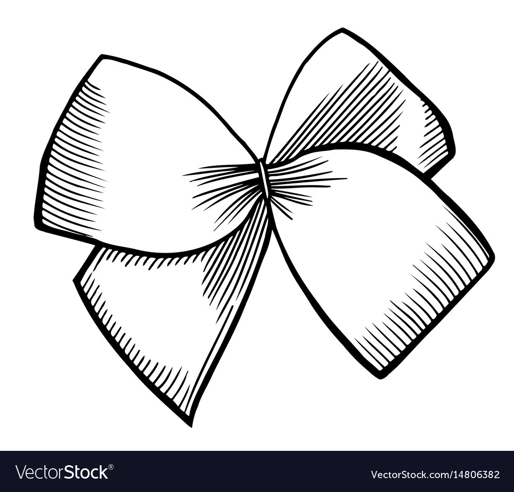 Bow with ribbon