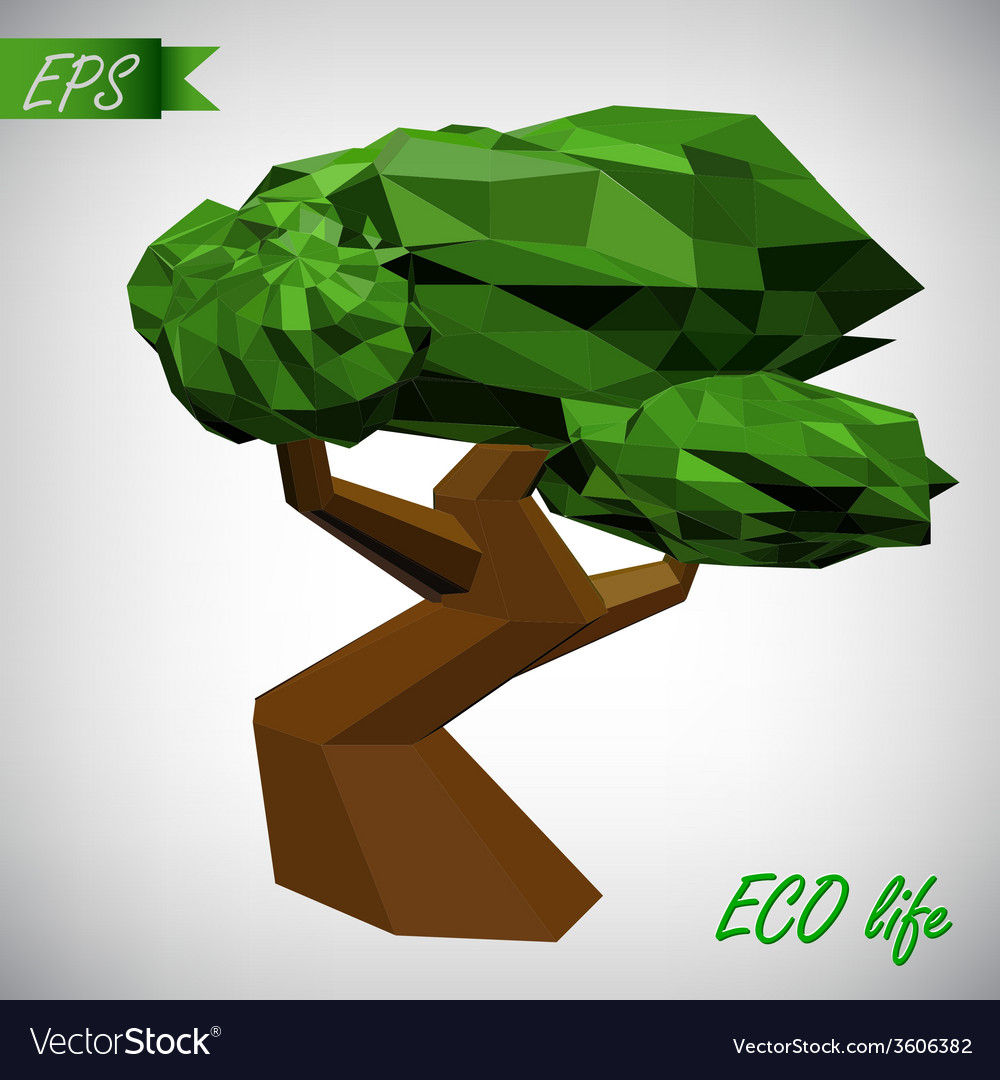 Conceptual polygonal tree abstract