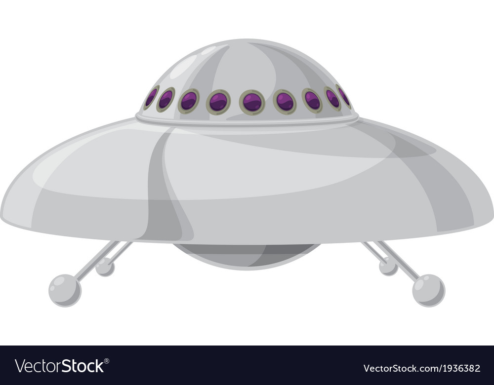 Flying saucer Royalty Free Vector Image - VectorStock