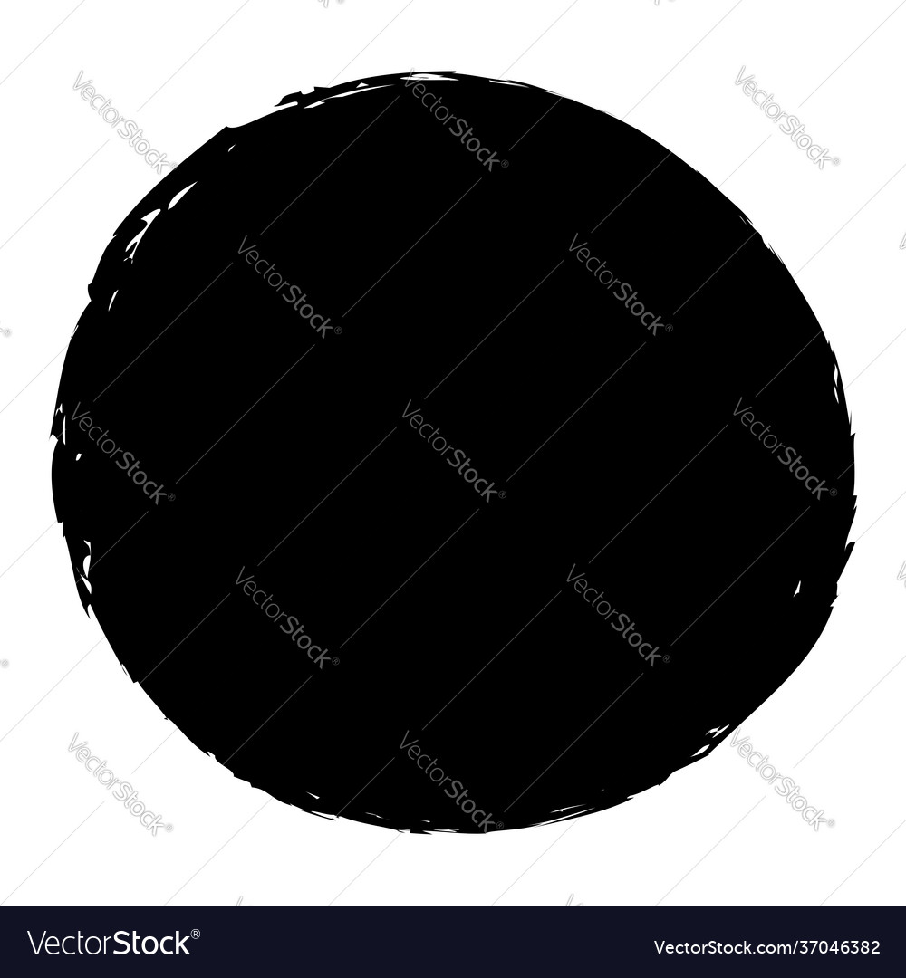 Grungy circle blob blotch vector image Grungy circle blob blotch