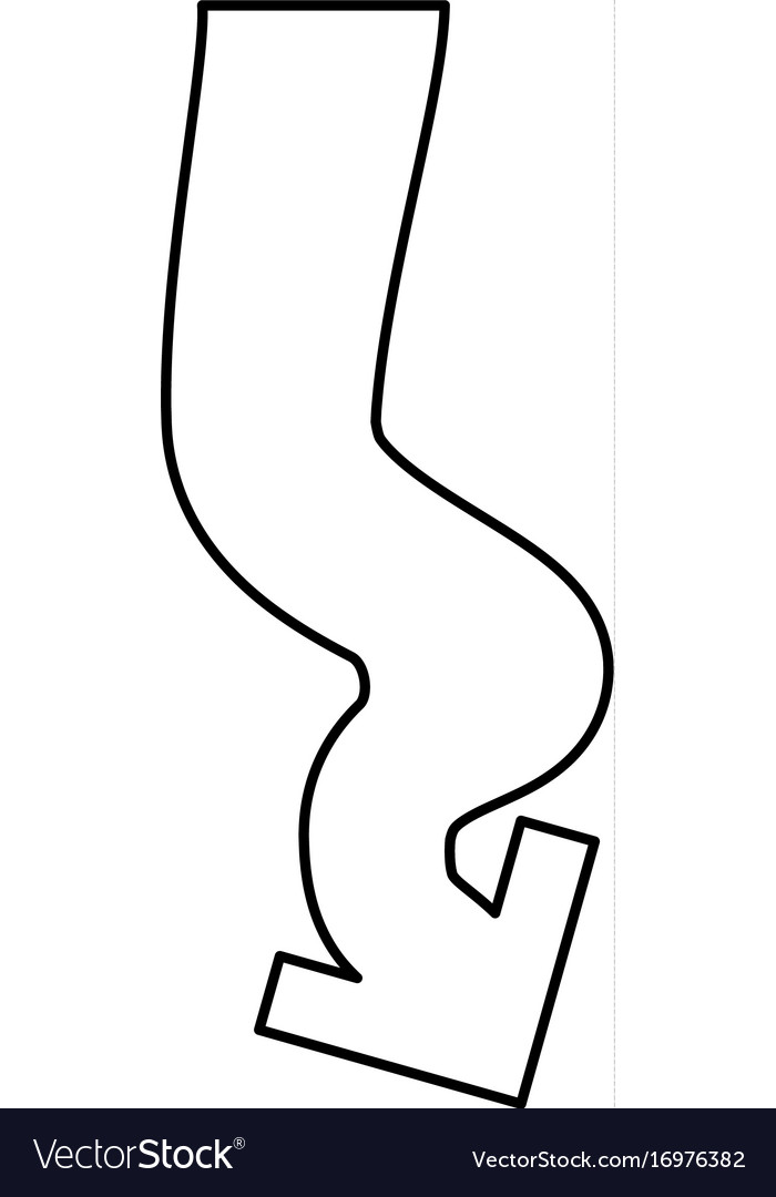 Logotype arrow curve