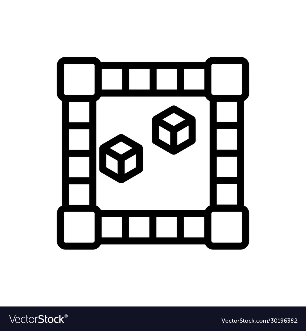 Playing field table icon outline Vector Image Playing field table icon outline