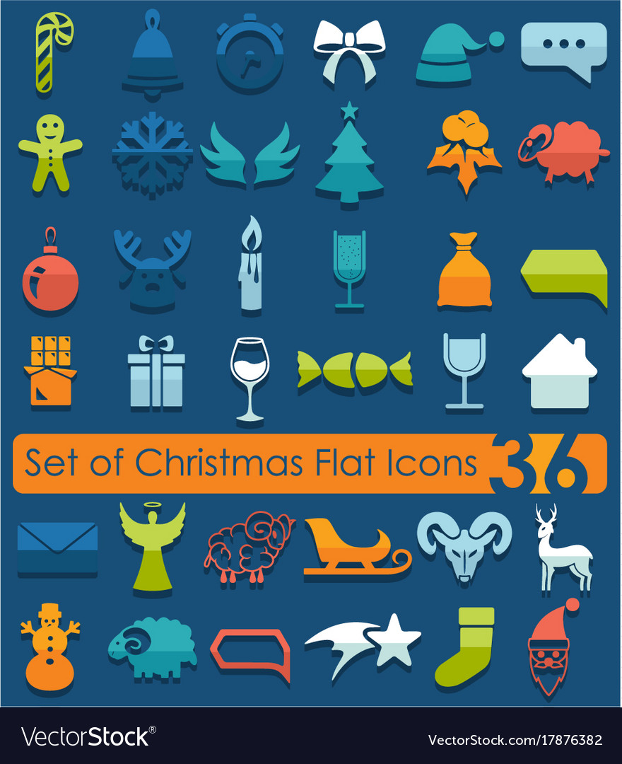 Set of christmas icons