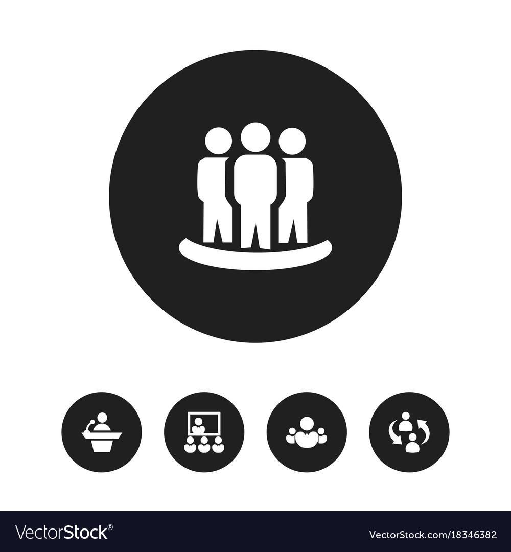 Teamwork Icons - Editable Set